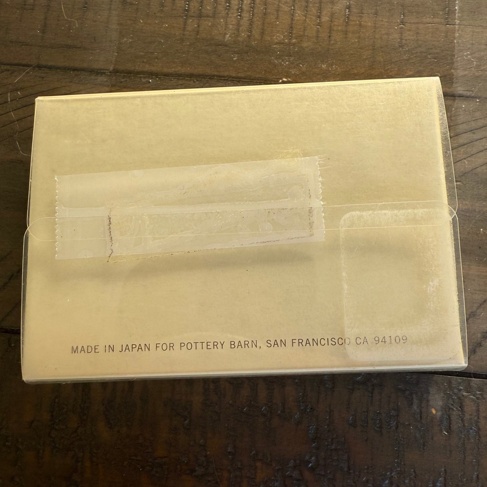 Pottery Barn Asian Square Chopstick Rests Holder Set of 4 Green‎ Ceramic - Picture 5 of 6